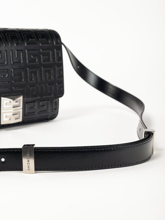 Givenchy Medium 4G Black Embossed Crossbody - Picture 7 of 12